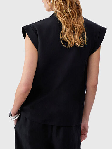 Linen blend vest - 3