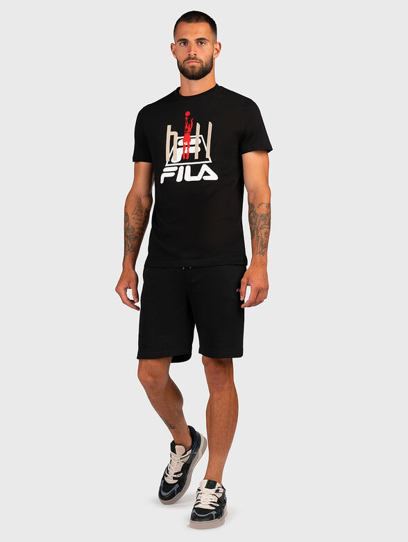 FICO black T-shirt with logo print - 2