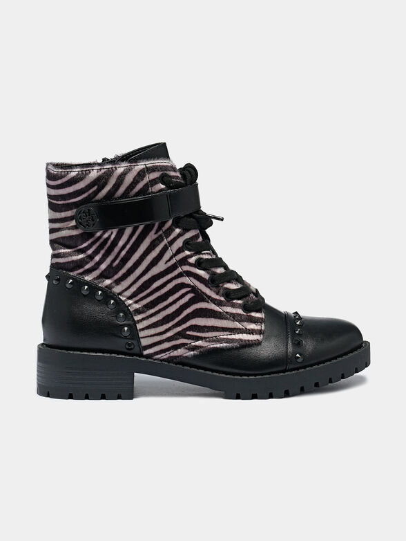 HALEIGHA Boots with faux pony hair details - 1