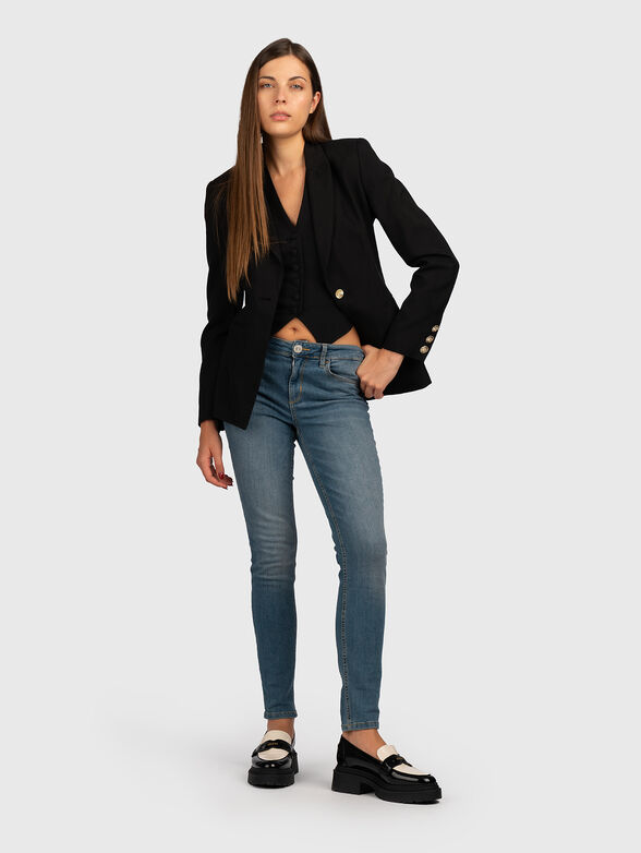 Skinny jeans with a mid waist - 4