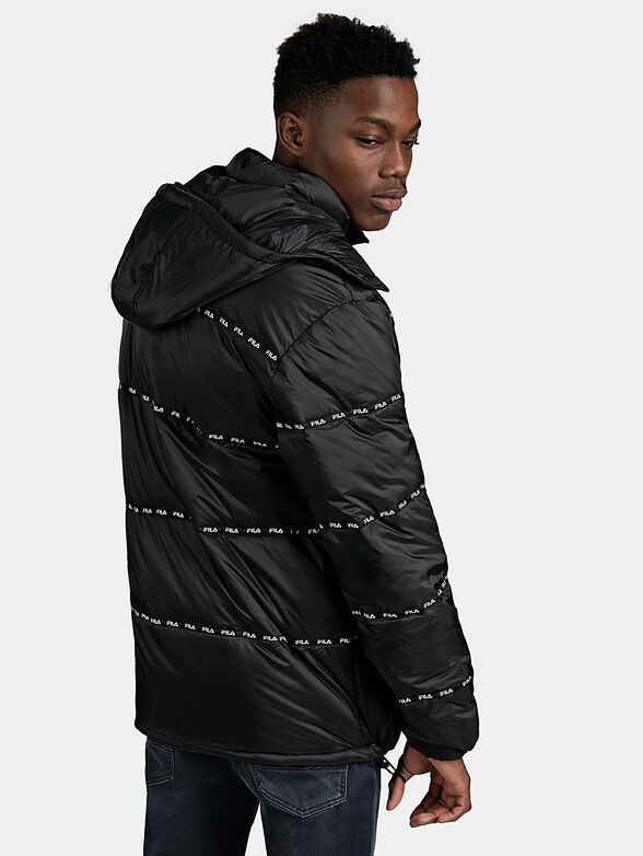 TATSUJI Black puffer jacket with logo detailing - 2