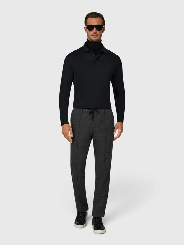 Cotton and silk polo shirt - 2
