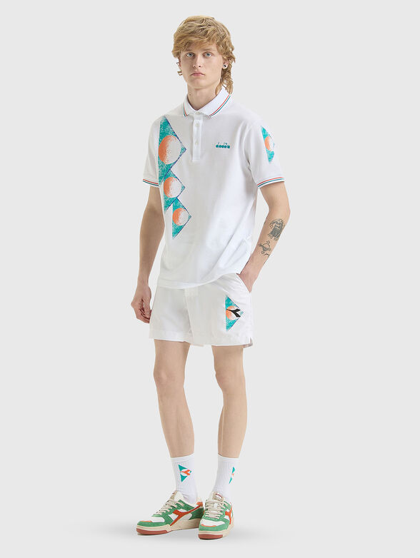 Polo-shirt with print and logo embroidery - 2