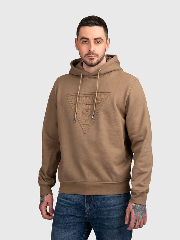 Hooded sweatshirt with a triangular logo - 1