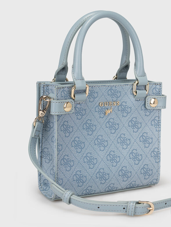 Bag with logo accent in blue color - 5