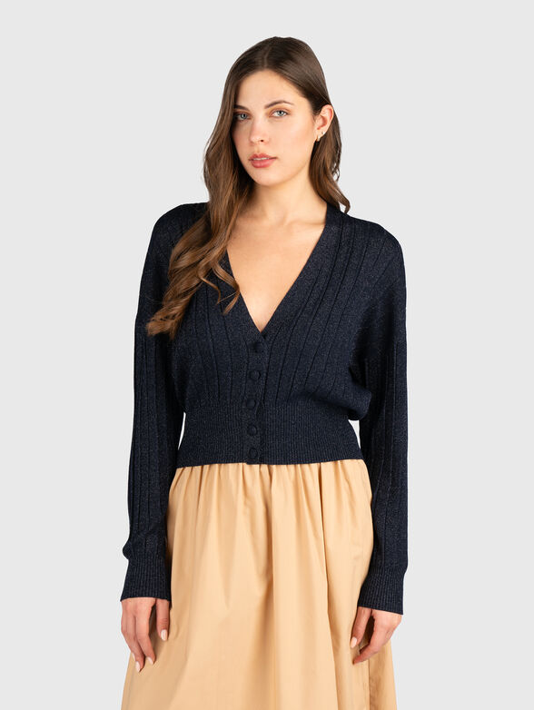 V-neck cardigan - 1