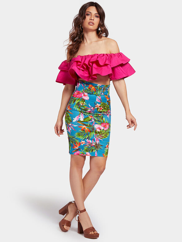 Crop fit frill top PIPPA - 2