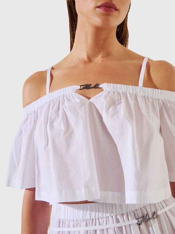 Beach top with off shoulder - 4