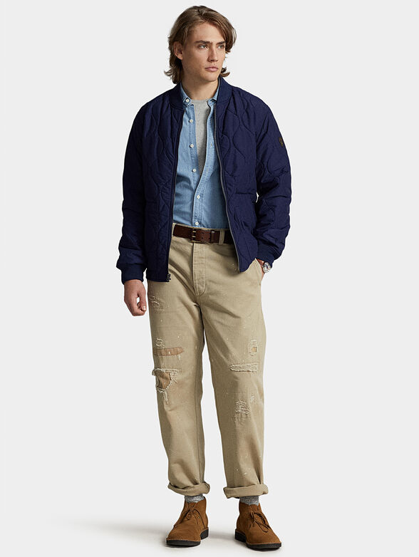 Blue bomber jacket - 2