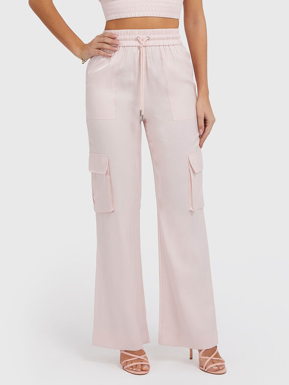 CHANTAL satin cargo pants - 1