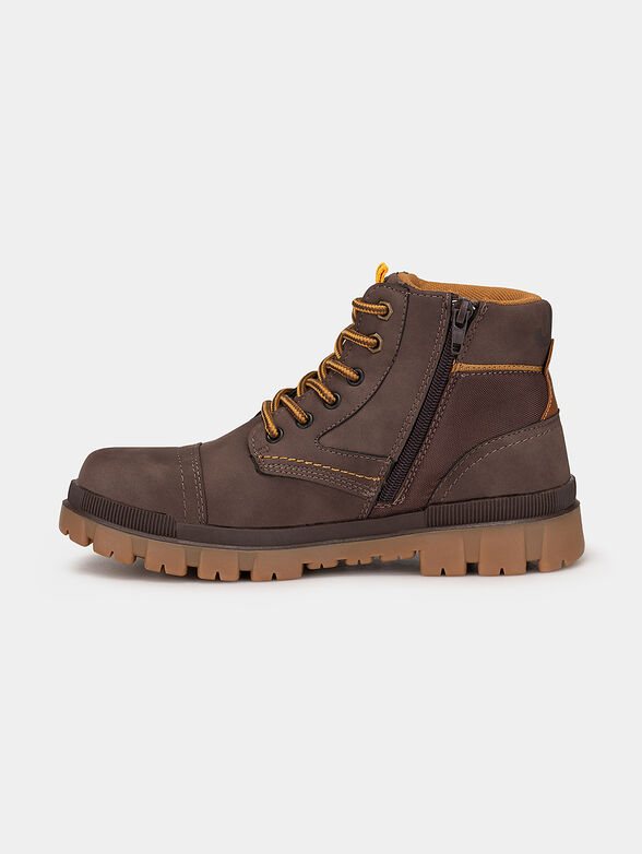 COMBAT HI ankle boots with logo details - 4