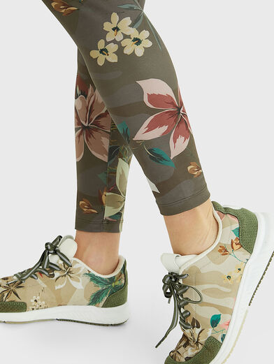 Leggings with floral print - 5