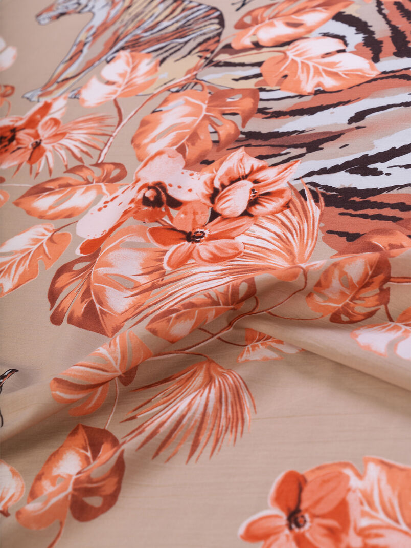 Scarf with floral print - 3