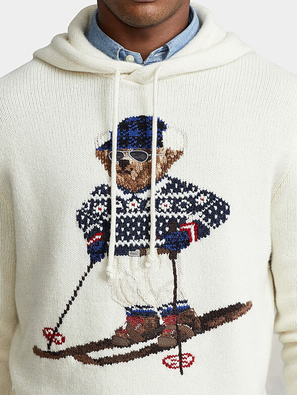 Polo Bear Hooded sweater and embroidery - 2