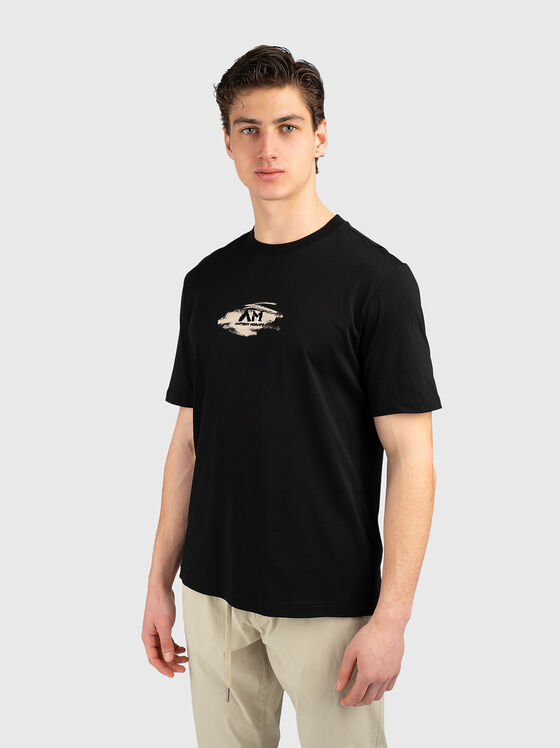 Памучна тениска с принт - 1