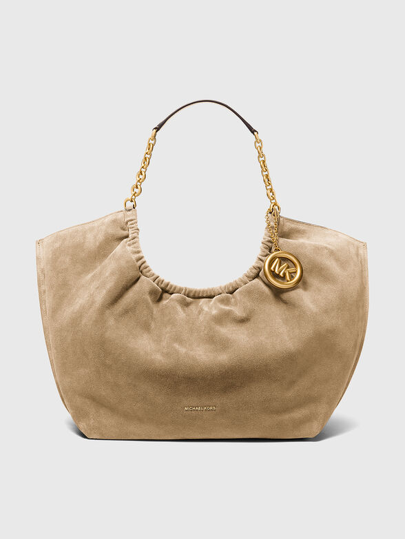 INDIE large suede bag with accent handles - 1