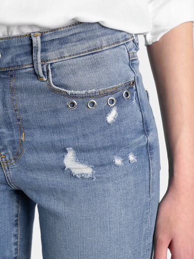 Jeans with abrasions - 3
