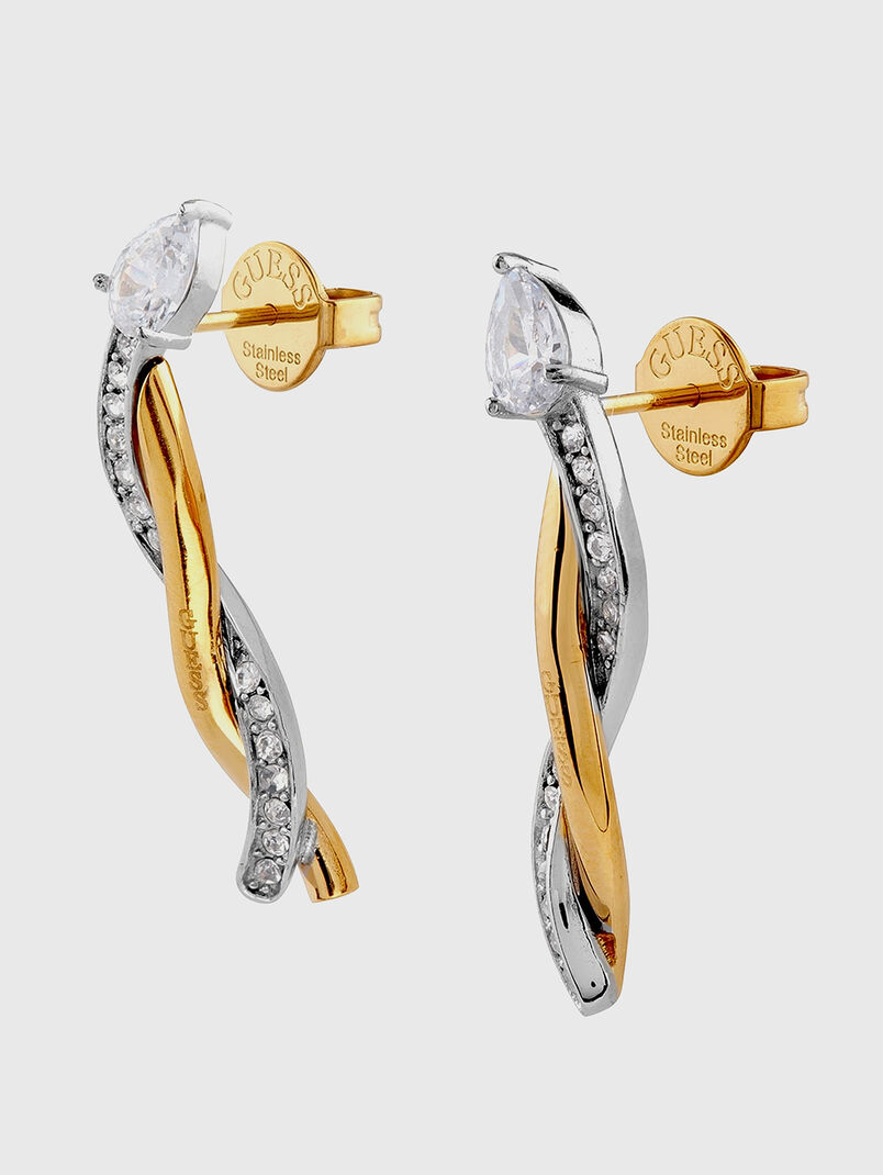 TWIST rhinestones earrings - 3
