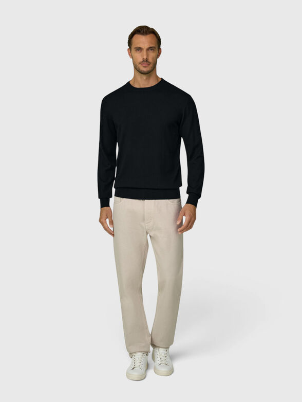 Black wool sweater - 2