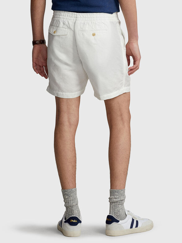 Linen blend shorts with laces - 2