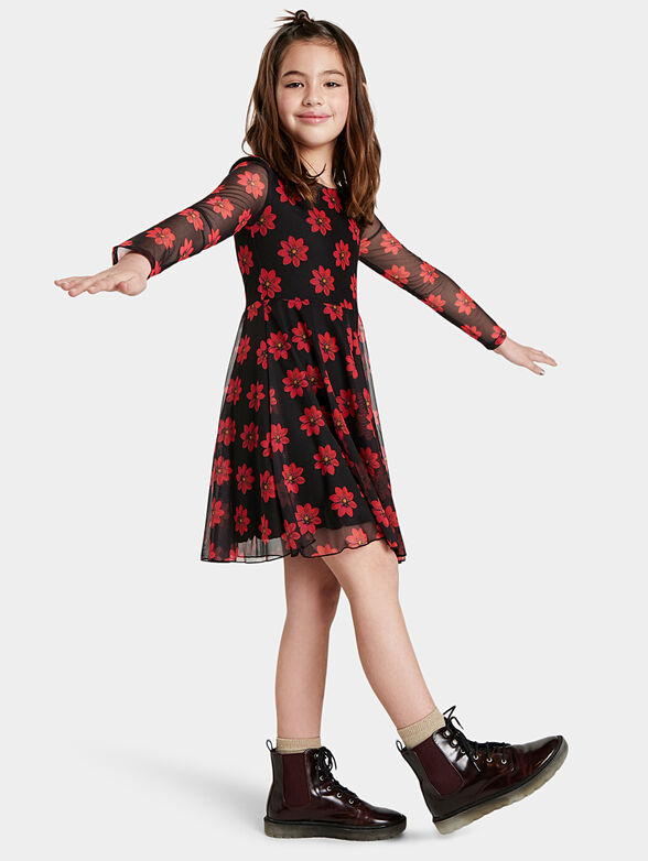 ALICIA Dress with floral details  - 2