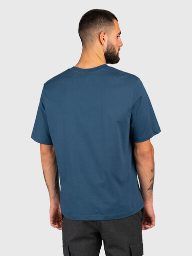 Black T-shirt with logo print - 3