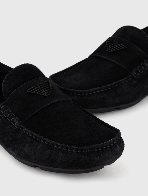 Beige suede loafers - 4