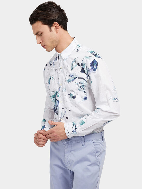 COLLINS shirt with floral print - 1