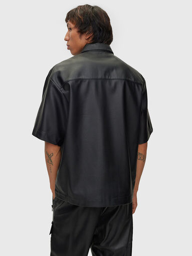 EMELLO eco leather shirt with zip   - 3