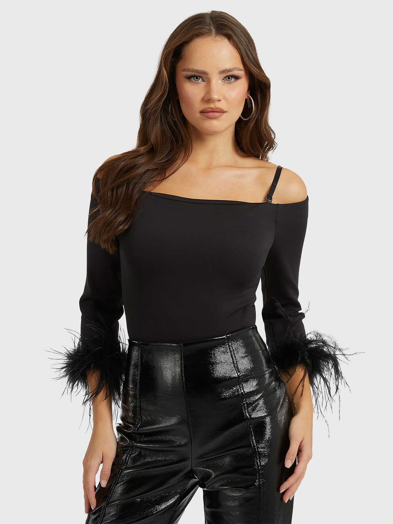 Black guess bodysuit top
