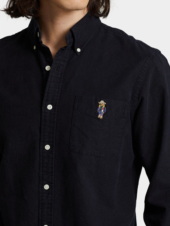 Shirt with embroidered pocket with Polo Bear - 4