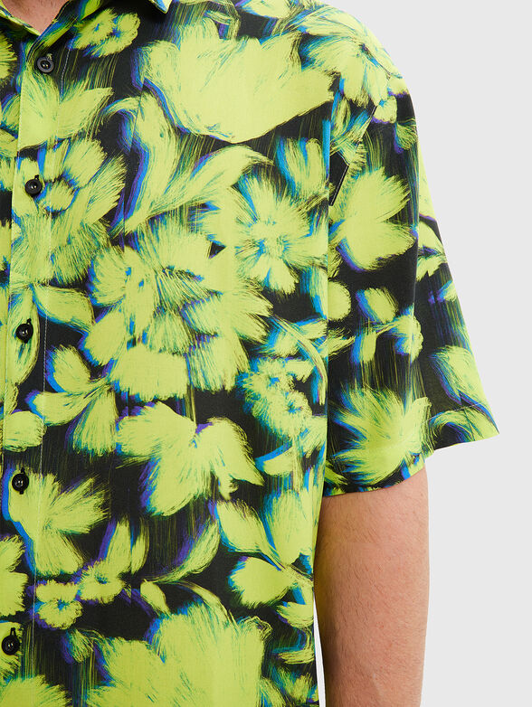 BERTO shirt with short sleeve and floral motifs - 3
