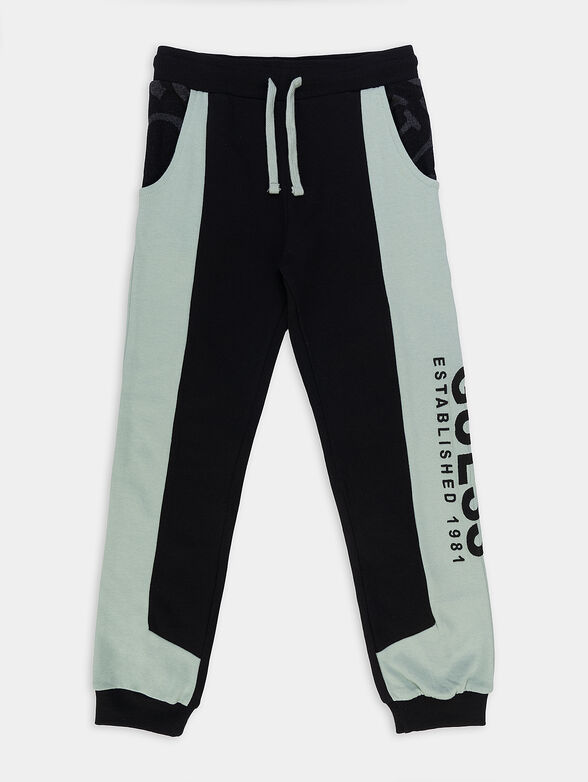 Sports pants with logo accent - 1
