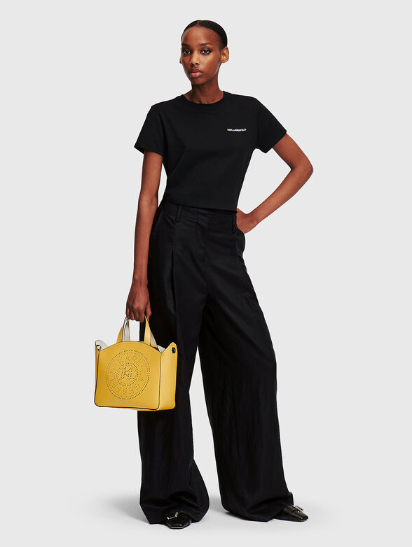 Black trousers with wide legs - 4