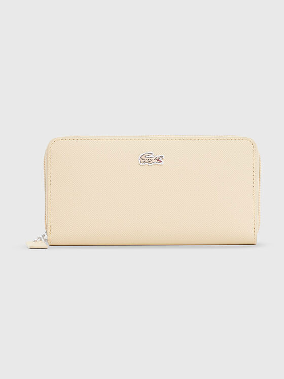 Black wallet with logo detail - 1