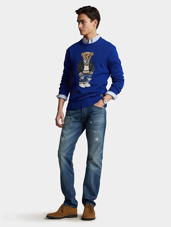 Cotton sweater with Polo Bear - 2