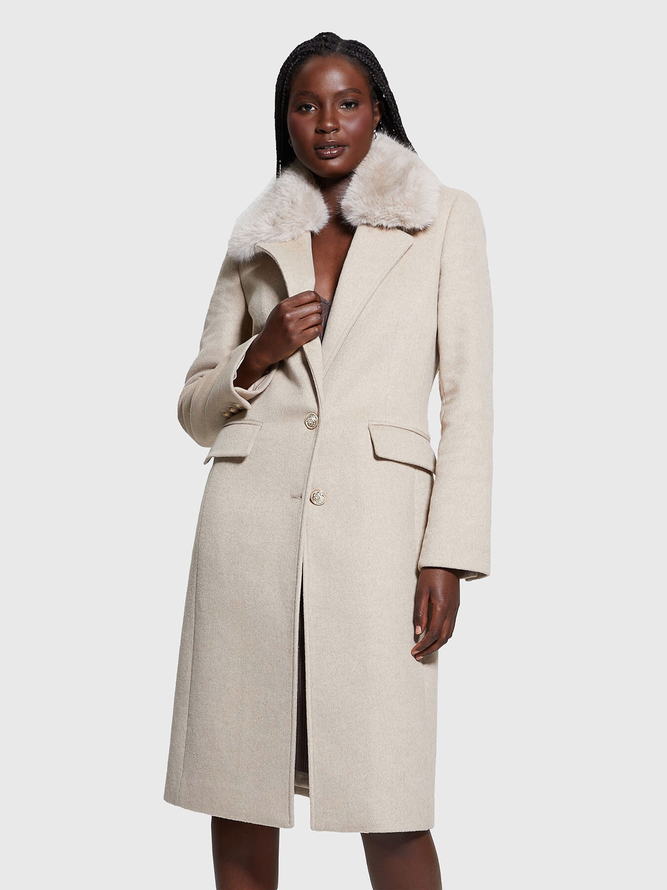 NANCY wool blend coat brand GUESS Globalbrandsstore en