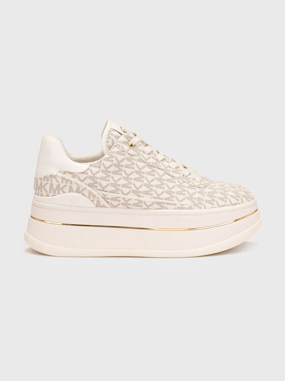 HAYES logo platform sneakers - 1