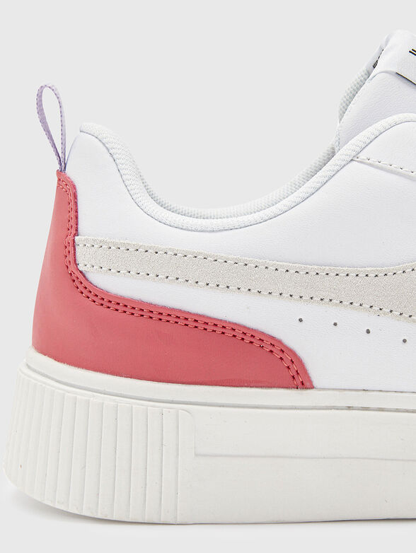 AMBER white sports shoes - 4