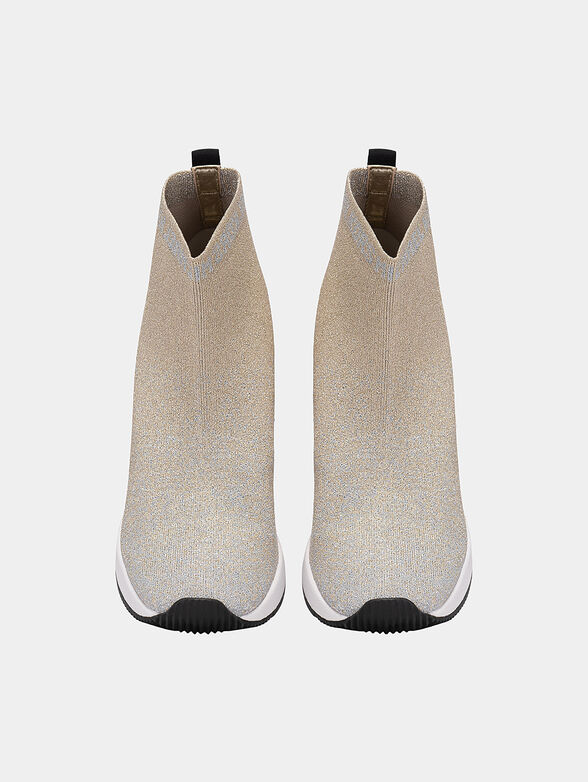 SKYLER  slip-on ankle boots with gold details - 6