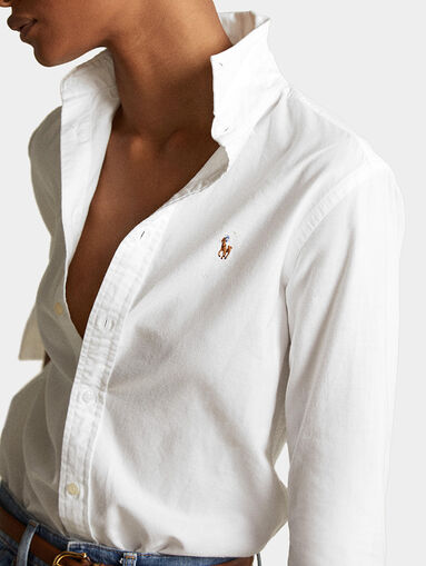 GEORGIA shirt with coloured logo embroidery - 4