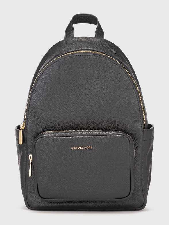 Leather  backpack with gold details - 1