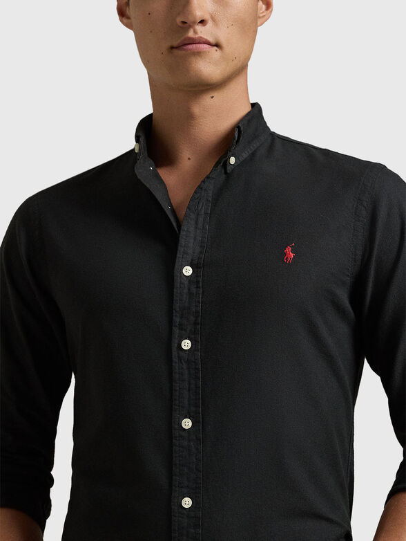 Black cotton shirt - 4