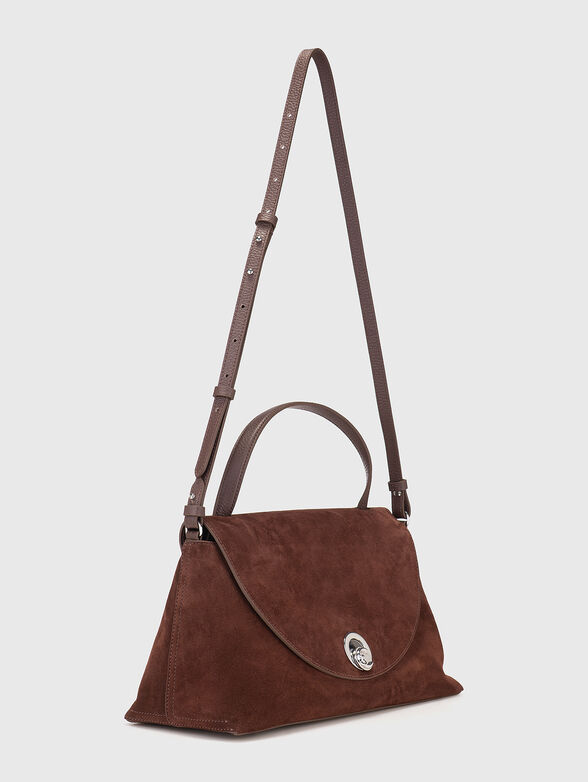Suede bag with logo detail - 2
