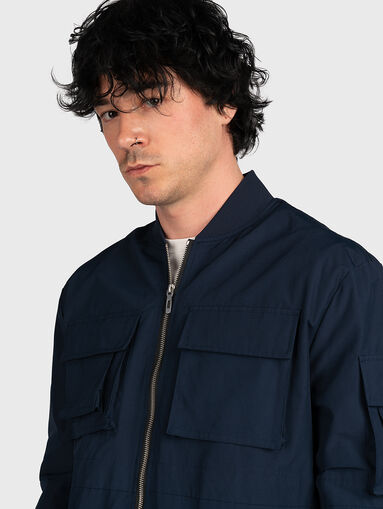 Bomber jacket with external pockets - 5