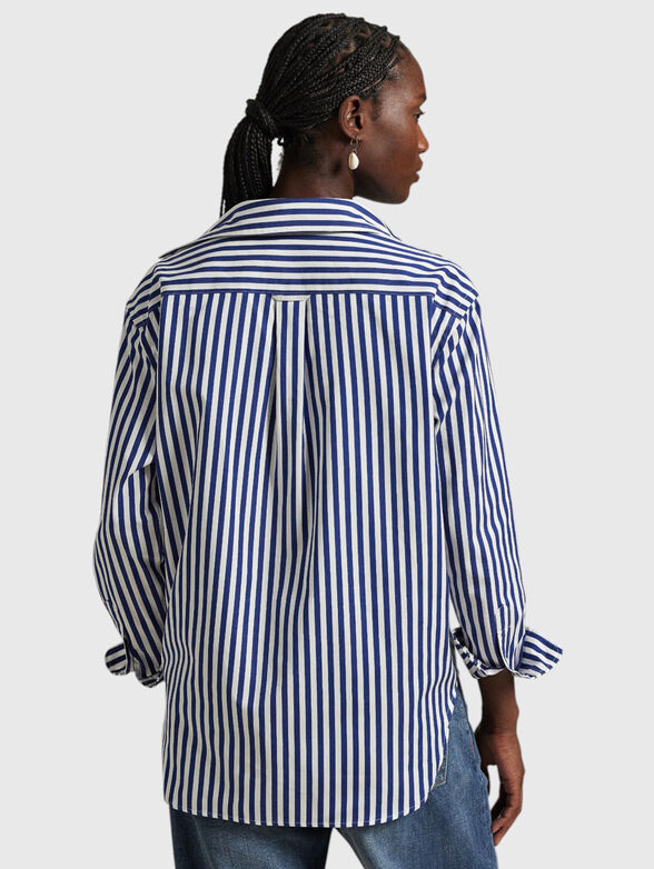 Shirt in striped cotton - 3