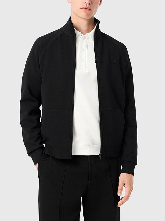 Sweatshirt with zip and logo - 1