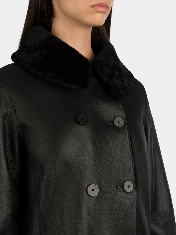 Reversible Astrakhan Merino shearling coat - 6