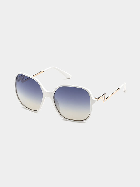 Square white sunglasses - 1