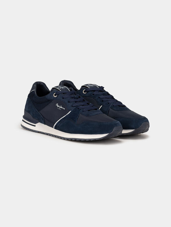LONDON CITY sneakers with mix of textures - 2